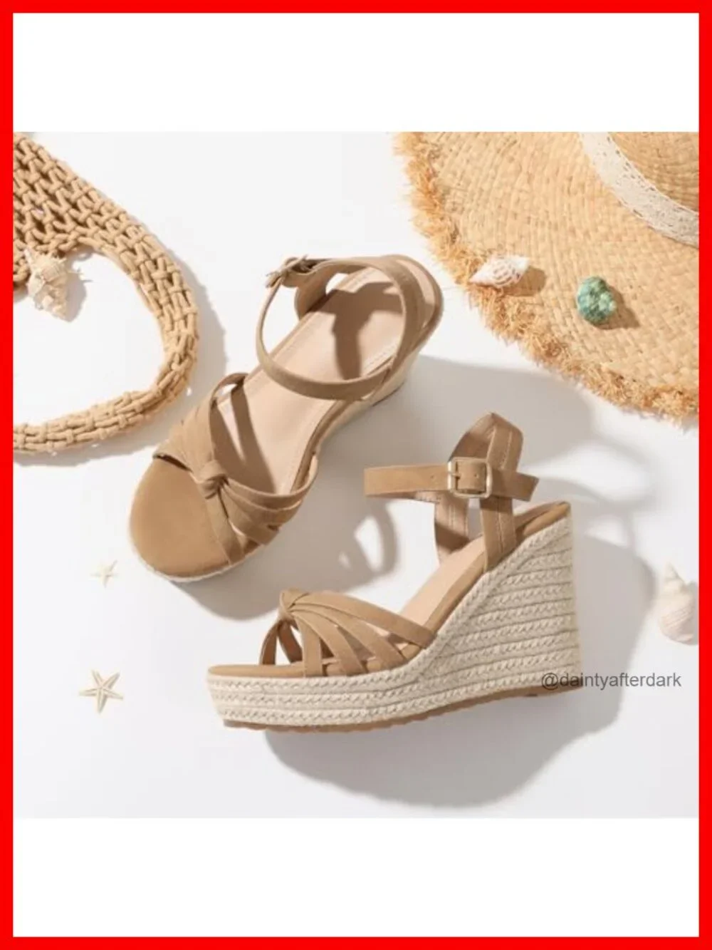 Women's Open Toe Espadrilles Wedge Sandals